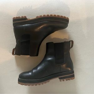 MADEWELL Black Leather Chelsea boots